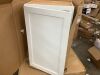 Hampton Bay Courtland 18 in. W x 12 in. D x 30 in. H Assembled Shaker Wall Kitchen Cabinet in Polar White - 2