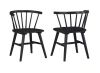 Steve Silver Willow Black Wood Side Chair (Set-2)