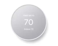 Google Nest Thermostat - Smart Programmable Wi-Fi Thermostat - Snow