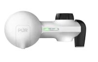 PUR Plus Horizontal Faucet Mount Water Filtration System in Matte White