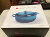 Cast-Iron Dutch Oven Kitchen Cookware w/ Enamel, Handles - 6qt - 2