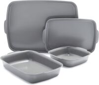 GreenPan Premiere Ovenware Healthy Ceramic Nonstick 4 Piece Bakeware Set