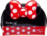 The Cr&egrave;me Shop Makeup Bag for Women Travel Toiletry Pouch Cosmetic Accessories Dome Case with Mouse Ears and Zippered Closure