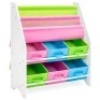 Kids Toy and Book Storage Organizer Shelf Rack w/ 6 Bins. Appears New