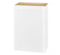 Hampton Bay Avondale 21 in. W x 12 in. D x 30 in. H Ready to Assemble Plywood Shaker Wall Kitchen Cabinet in Alpine White
