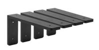 Metal Shelf Bracket Matte Black Heavy Duty L Shelf Bracket