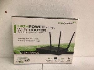 Lot (2) Amped Wireless High Power Wifi Router, E-Commerce Return, Sold as is