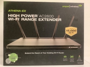 Lot (2) Amped Wireless High Power Wifi Range Extender, E-Commerce Return, Sold as is