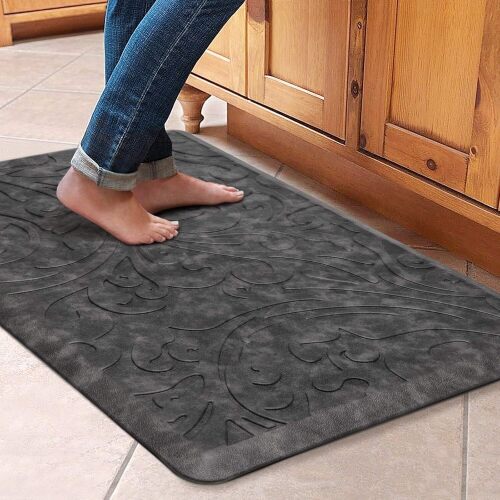 KMAT Kitchen Mat Cushioned Anti-Fatigue Floor Mat Waterproof Non-Slip Standing Mat Ergonomic Comfort Floor Mat Rug for Home, Office, Sink, Laundry, Desk