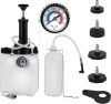 BreeRainz 3L Upgraded Brake Bleeder Kit, Manual Brake Bleeder Fluid Pump with 4 Master Cylinder Adapters and 1L Brake Bleeder Bottle Suitable for Most Vehicles