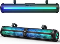 Ehaho Rumble-X Series UTV Sound Bar, 10-Speaker Metal Golf Cart Speaker BT w/Broadcast Party Mode & Music Sync Multicolor, 36" IP66 Waterproof SXS SoundBar Compatible with Polaris RZR CFmoto Can-Am
