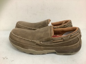 Twisted Work Mens Slip Ons, 9.5W, Appears New