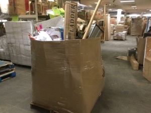 Pallet of Salvage Items. Will Contain Broken and Incomplete Items for Parts or Repair