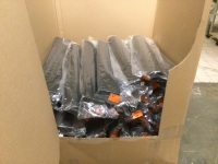 Lot of (66) New&nbsp;Isokinetics Inc. Black High Density Foam Rollers, Half Rouind 6" x 36"