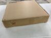 Outdoor Wicker Side Table with Tempered Glass Top Brown - 3