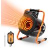 VEVOR Greenhouse Heater with Thermostat, 1500W Fast Heating with Overheat Protection, 2-Speed Setting