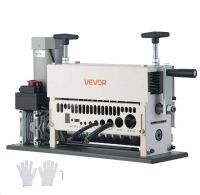 VEVOR Electric Wire Stripper Machine, 0.06-1.57 in, 11 Channel, 370W, Manual Hand Crank Mode, Emergency Stop Button