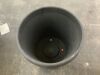 Black Plastic Planter Pot with Saucer Tray - 2
