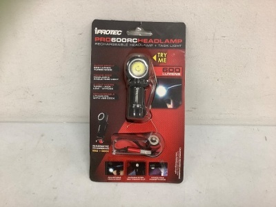 iProtec Pro600RC Headlamp, E-Comm Return