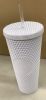 Starbucks Bling White Studded Cold Cup Tumbler 24oz - 2