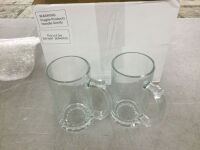 Sublimation Blank Glass Beer Mugs, 12oz, 11 pc - 1 Damaged