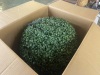 DR.Planzen Set of 2 18in Artificial Topiary Balls UV-Resistant Greenery Balls - 3