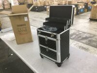 Aluminum Rolling Makeup Train Case