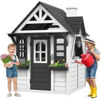 Outdoor Wooden Playhouse for Kids 4-8 - 1 Damaged Board