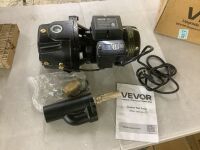 VEVOR 1 HP Cast Iron Shallow Well Jet Pump, AC 115/230 Volt, 1400 GPH Dual Voltage, with 164 ft Max Head Lift, Automatic Pressure Switch