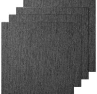 VEVOR 20"x 20" Carpet Squares With Padding Attached, 20 Tiles, Dark Gray