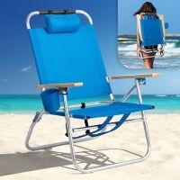 VINGLI 13-in Aluminum Backpack Beach Chair