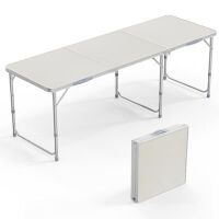 VINGLI 6FT Folding Table with Carrying Handle