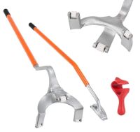 VEVOR 22.5"-24.5" Manual Steel Tire Changer Mount Demount Removal Tool, with Extra Bead Holder, Tubeless Truck Bead Breaker