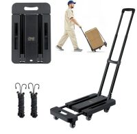 VEVOR Folding Hand Truck Utility Dolly Platform Cart, 500 lbs Load Capacity
