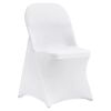 VEVOR Stretch Spandex Folding Chair Covers, 50PCS White