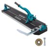 VEVOR 31 Inch Manual Tile Cutter Single Rail with Precise Laser Positioning, Alloy Cutter Wheel with Ergonomic Handle, Accurate Rulers, For Large Tile 0.24"-0.59" Thickness