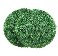 VEVOR 20&rdquo; Tall Artificial Topiaries Boxwood Trees, 2pc