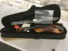 VEVOR 4/4 Full Size Violin with Hard Case, Rosin, Bow, Shoulder Rest, Bridge, Tuner and Extra Strings - 2