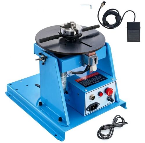 VEVOR 0-90&deg; Rotary Welding Positioner 10KG, 8.1 Inch 3-Jaw Lathe Chuck, 1-12 RPM 20W