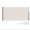 VEVOR Retractable Side Awning, 71''x 138'' Outdoor Privacy Screen, UV 30+, Beige