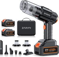 Car Vacuum Portable Cordless, 50000Pa High Power Rechargeable Dust Buster with 2 Batteries & Charger, 6-in-1 Handheld Vacuum Cleaners for Home, Car, Pet Hair, Keyboard