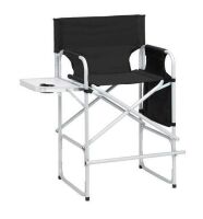 Folding Directors Chair with Side Table