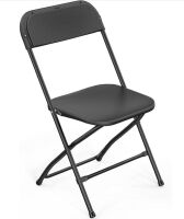Lot of (3) Portable Plastic Folding Chair