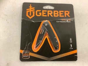 Gerber Clip Folding Knife, Appears New, Sold as is