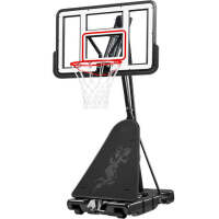 Adjustable 4.4-10ft Basketball Hoop, w/ Shatterproof Backboard, Ball Return