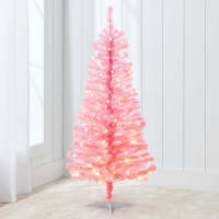 Pre-lit Colorful Mini Spruce Christmas Tree w/ LED Lights - 4ft