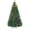 6ft Pre-Lit Premium Hinged Artificial Christmas Pine Tree