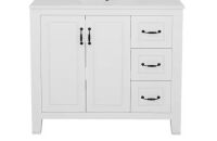 Puluomis 36 in. W x 18 in. D x 33 in. H Single Sink Bath Vanity in White - No Sink Top