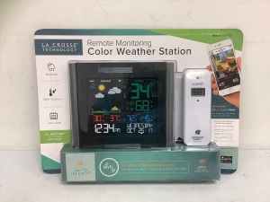 Remote Monitoring Color Weather Station, E-Commerce Return, Powers Up, Sold as is