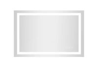 24 in. W x 36 in. H Rectangular Frameless Anti-Fog LED Front Light Backlit Wall Mirror